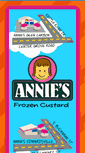 Mobile Screenshot of anniesfrozencustard.com