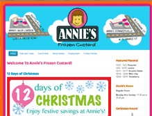 Tablet Screenshot of anniesfrozencustard.com